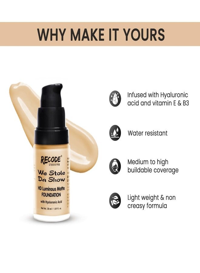 Recode HD Luminous Matte Foundation 30 ML | 02 | BHARAT - Image 3