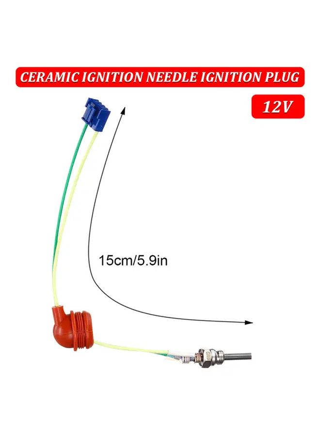 1pc 12V Universal Car Parking Heater Ceramic Ignition Plug Flame Detector Compact Design - Image 2