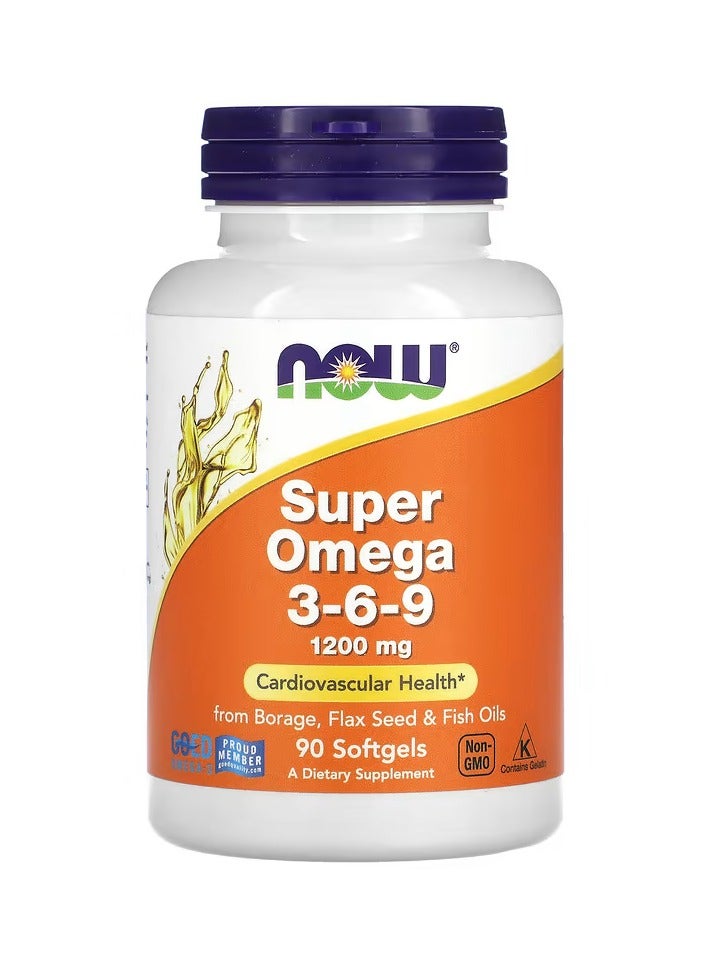 ناو سوبر أوميجا 3-6-9، 1200 مجم، 90 كبسولة هلامية