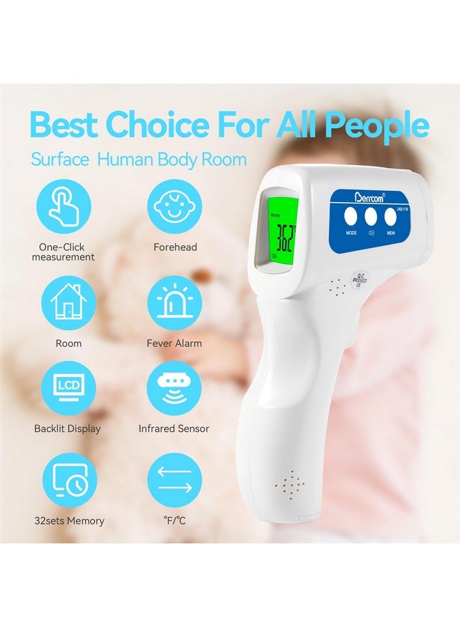 بيركوم مقياس حرارة جبين بالأشعة تحت الحمراء بدون تلامس من Berrcom JXB-178، مقياس حرارة حمى للأطفال 3 في 1 بدون تلامس للأطفال الرضع والبالغين (البطاريات غير متضمنة) - Image 1