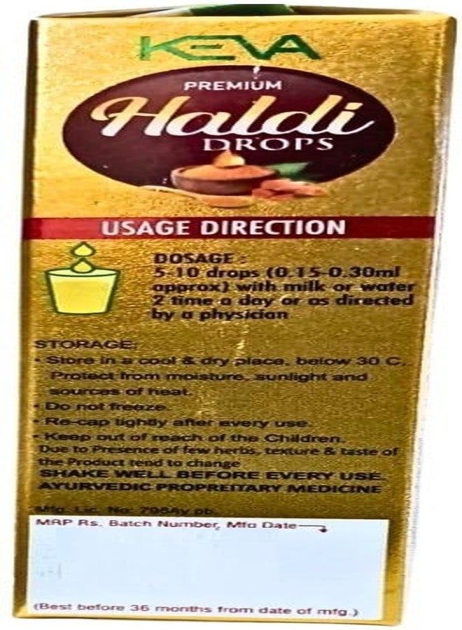KEVA Pure Haldi Drops - Immunity Boosting Turmeric Extract for Wellness & Health 20ML - Image 2
