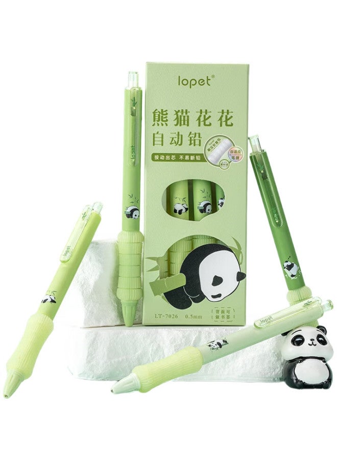 Lopet Panda Flower Automatic Pencil, Elementary School Student Hand Protector, High-Tech Ultra-Soft Grip, Writing Without Fatigue, 0.5Mm Buffer, Anti-Breaking Lead, Drawing Pencil, Lt-7026 - Image 2
