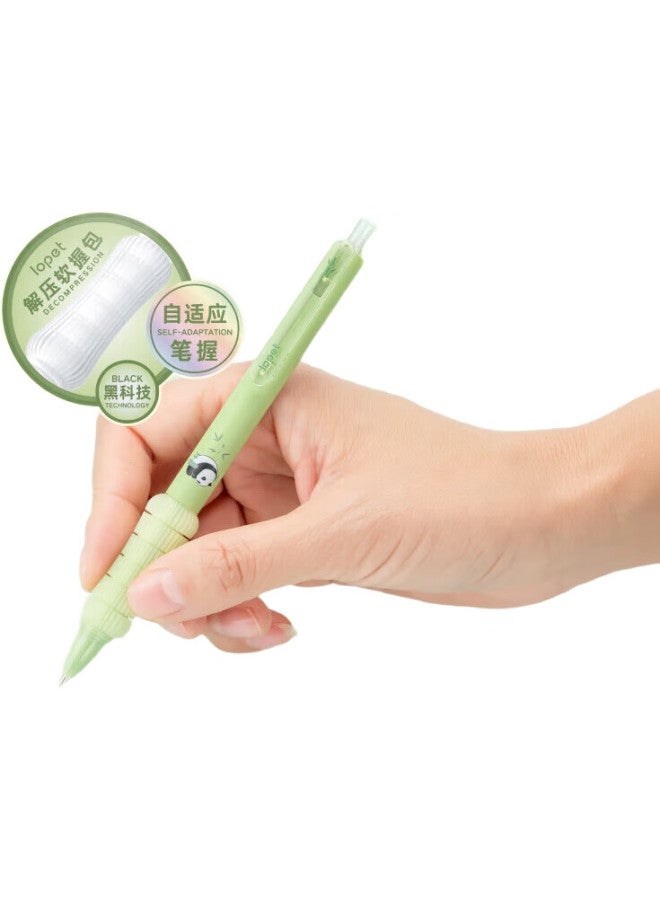 Lopet Panda Flower Automatic Pencil, Elementary School Student Hand Protector, High-Tech Ultra-Soft Grip, Writing Without Fatigue, 0.5Mm Buffer, Anti-Breaking Lead, Drawing Pencil, Lt-7026 - Image 1