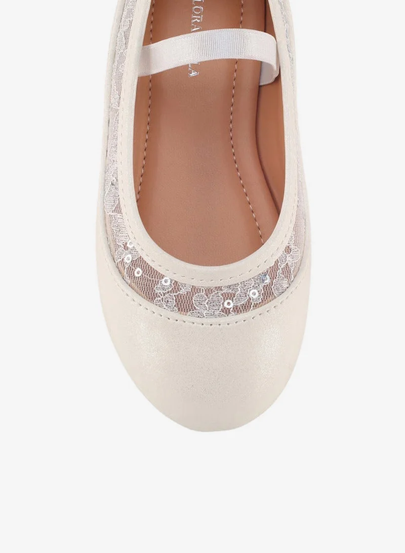 Flora Bella By Shoexpress Flora Bella Girls Lace Trim Ballerina Shoes