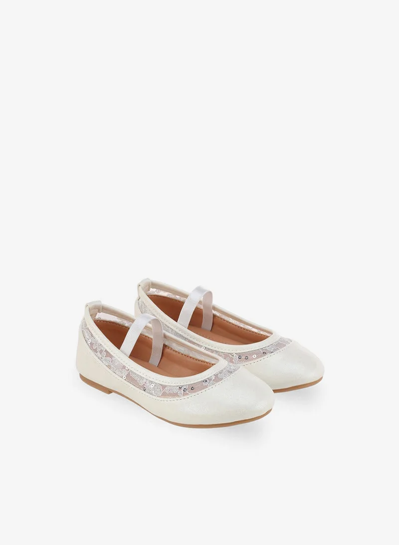 Flora Bella By Shoexpress Flora Bella Girls Lace Trim Ballerina Shoes