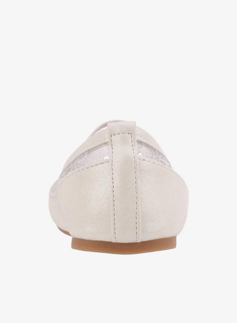 Flora Bella By Shoexpress Flora Bella Girls Lace Trim Ballerina Shoes