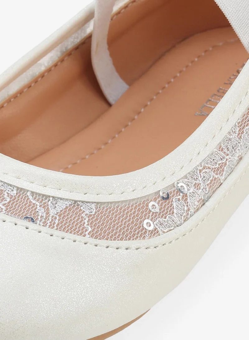 Flora Bella By Shoexpress Flora Bella Girls Lace Trim Ballerina Shoes