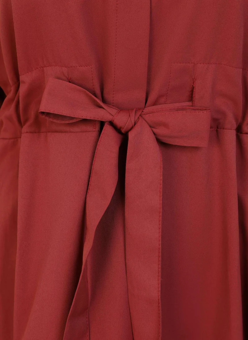 Refka by modanisa Belted Maxi Dress