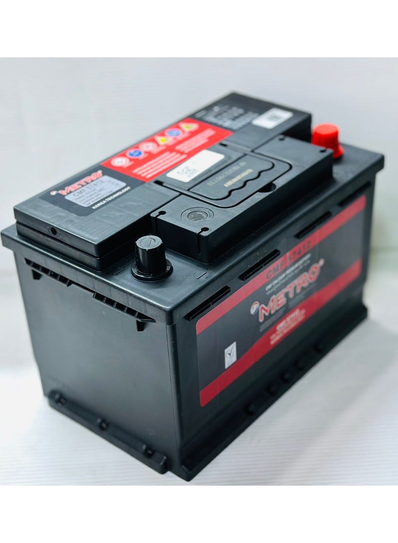 مترو بطارية سيارة 12 فولت 74 أمبير/ساعة 57412 / DIN74L - Image 4