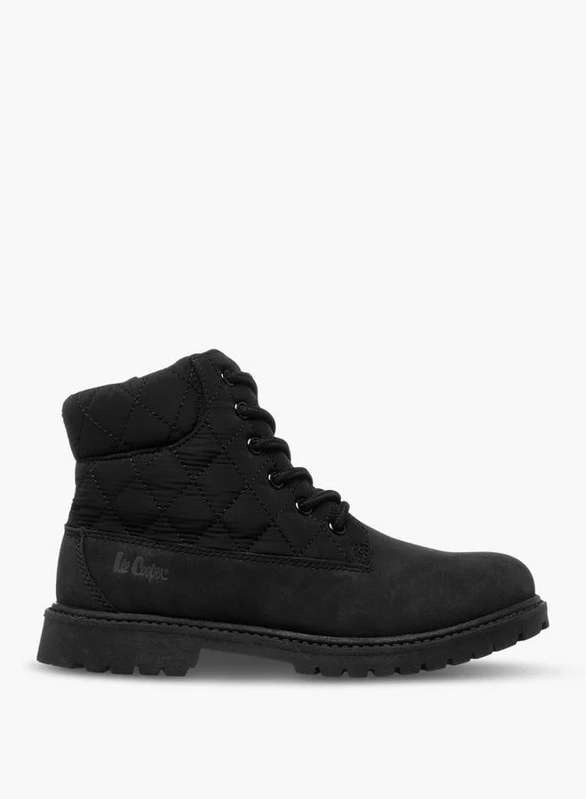 Lee Cooper Boys' Quilted Ankle Boots with Zip Closure
