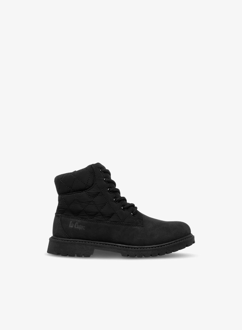 Lee Cooper Boys' Quilted Ankle Boots With Zip Closure - Image 1