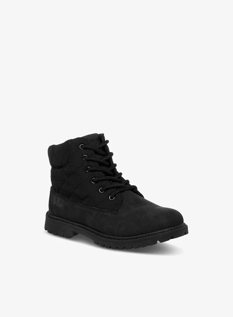 Lee Cooper Boys' Quilted Ankle Boots With Zip Closure