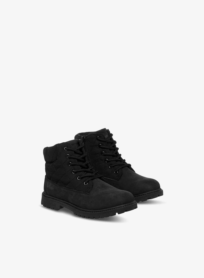 Lee Cooper Boys' Quilted Ankle Boots With Zip Closure - Image 3