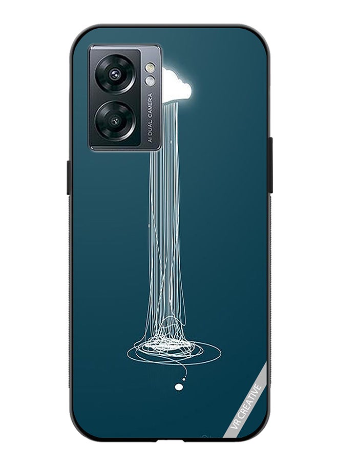 VR CREATIVE Protective Case Cover For Oppo A57 5G Animated Rain Design Multicolour - Image 1