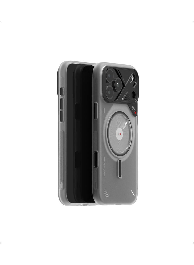 Aulumu A17 for iPhone 17 Pro Magnetic Thermal Case | CoolHyper | with Camera Control | IMD Technology | Compatible with Magsafe | Touch Translucent White - Image 1