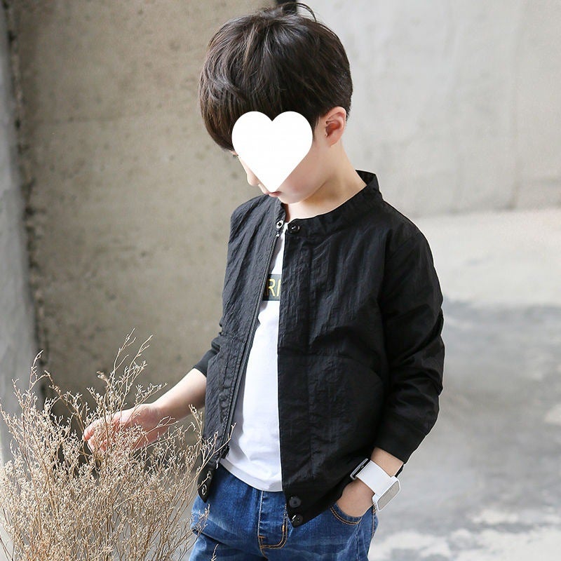 Children'S Wear Boys' Spring Wear Jacket Thin Korean Style Casual Spring Wear Jacket For Large And Large Children - Image 1