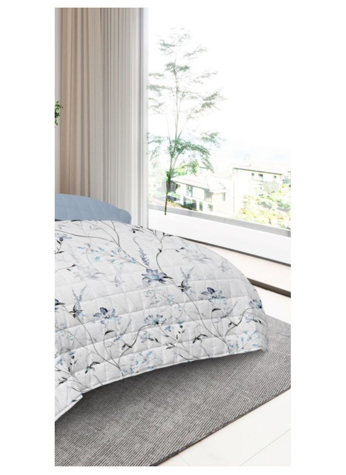 Red Rose A practical summer double bed sheet with a printed design to suit your room's decor, made of microfiber, measuring 230*250cm.  - Image 4