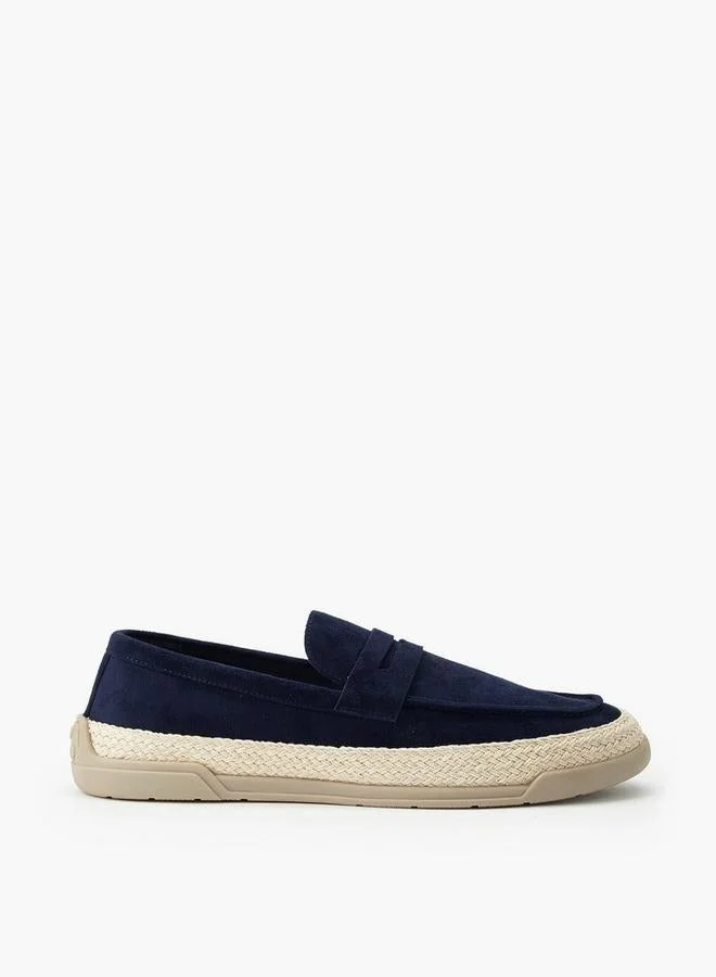 Men Textured Espadrilles Loafers