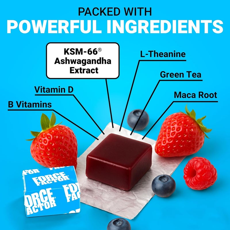 FORCE FACTOR Amazing Ashwa for Stress Relief Memory Focus and Immune Support Health Ashwaganda Supplement with KSM66 Ashwagandha for Stress 120 Soft Chews - Image 3