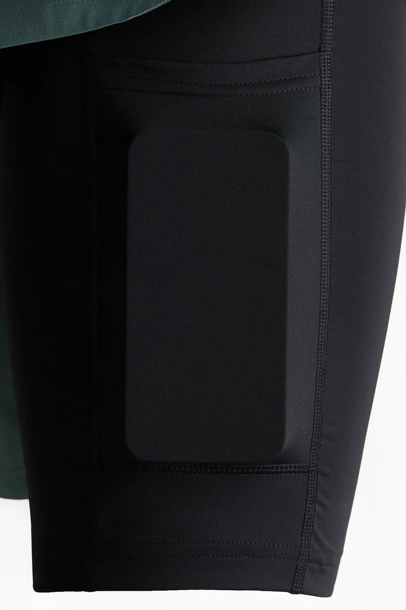 H&M  Double-layered sports shorts with DryMove™ for Men | Best Price UAE