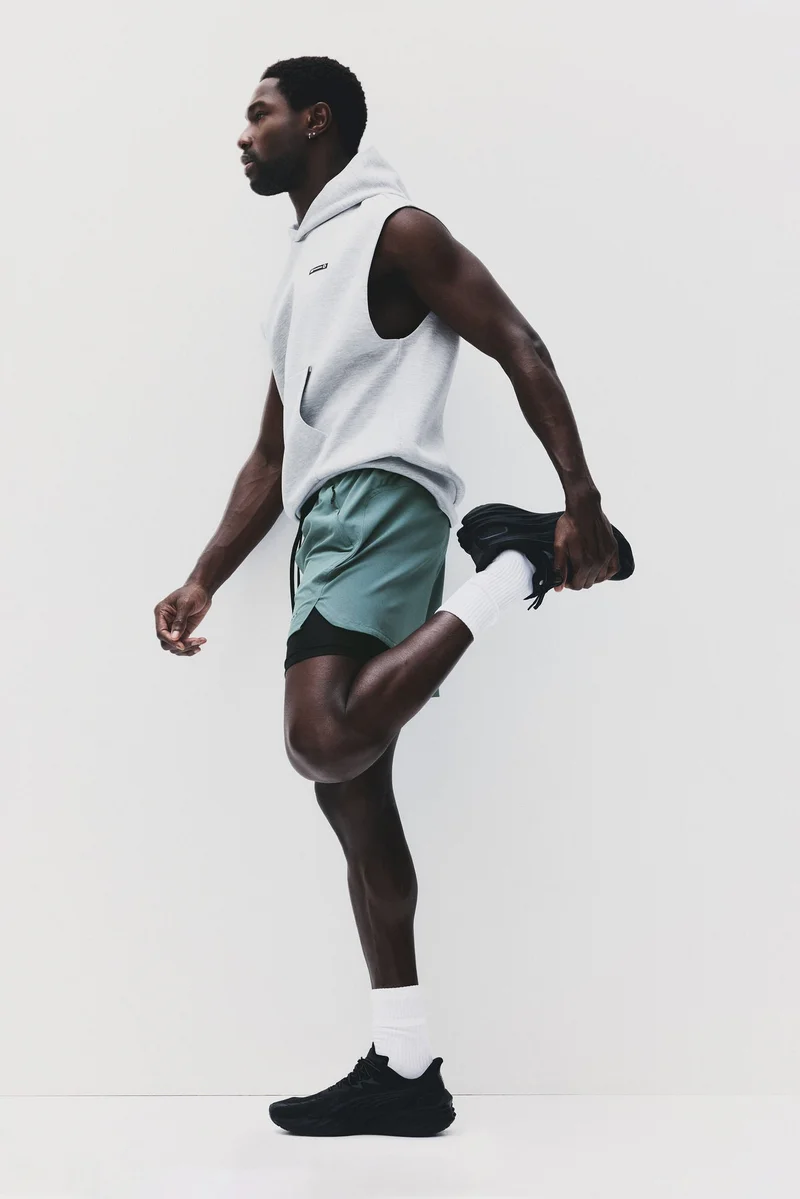 H&M  Double-layered sports shorts with DryMove™ for Men | Best Price UAE