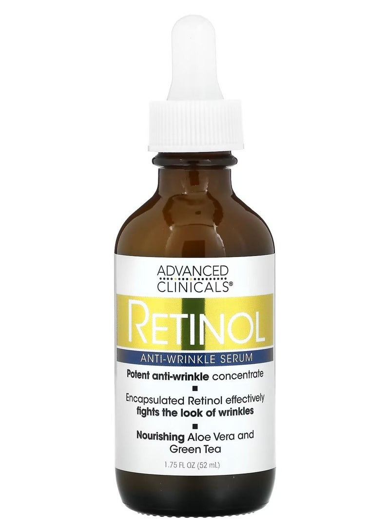 Advanced Clinicals Retinol Serum Anti Wrinkle 1.75 fl oz (52 ml)