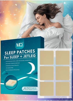 MQ 42 Pcs Sleep Patches Deep Sleep Patch Sleep Stickers Helps Quickly Sleep and Stress Relief Sleepy Patch Improve Quality Sleep Extra Strength Sleep Strips  - Image 1