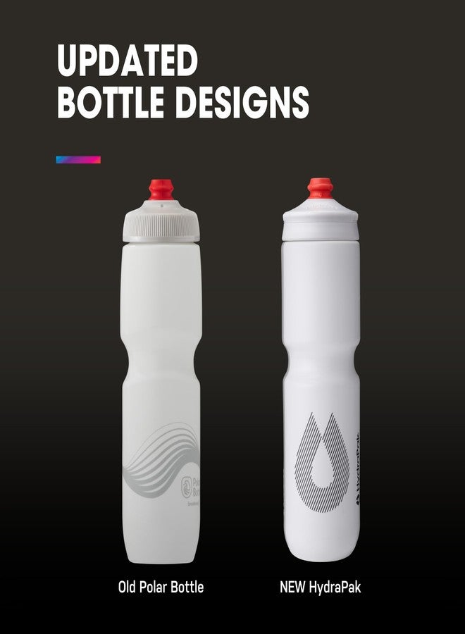 HydraPak | Polar Bottle - Breakaway Surge Lightweight Bike Water Bottle 2-Pack - High Flow, Cycling & Sports Squeeze Bottle (Clear, 880ml / 30oz) - Image 3