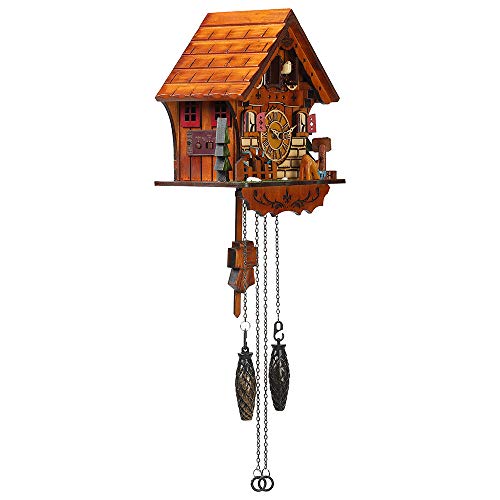 Kintrot Cuckoo Clock Handcrafted Traditional Black Forest Wood Clock Wall Decor - Image 3