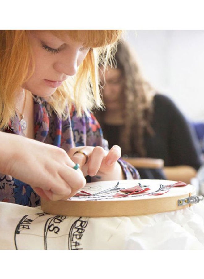 بيوينتي عدة خياطة مكونة من خيوط بـ100 لون وحلقات تطريز يمكن تشكيلها بنفسك أحمر / أصفر / أخضر - Image 5