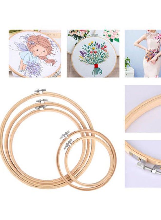 بيوينتي عدة خياطة مكونة من خيوط بـ100 لون وحلقات تطريز يمكن تشكيلها بنفسك أحمر / أصفر / أخضر - Image 3