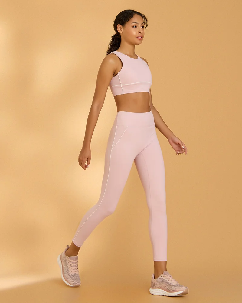 ردتاغ Women Pink Cut And Sew Leggings