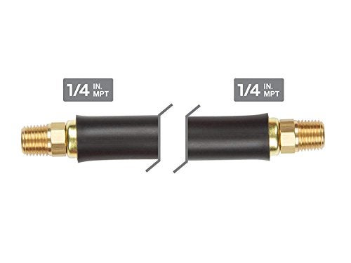 DYNAMIC POWER 25 Feet PU Recoil Air Hose With 1/4" MNPT Swivel Ends And Bend Restrictor Fittings (120 PSI) - Image 4