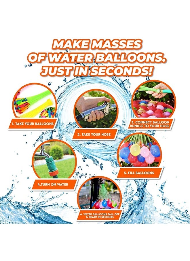 TOY GARDEN 111-Piece Auto-Fill Water Balloon Stick | Multicolour Water Balloons for Kids | Perfect for Holi & Outdoor Fun  - Image 4