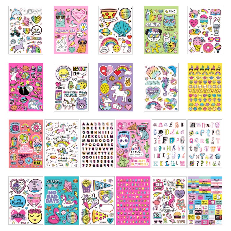 Just My StyleÂ® 1500 Sticker Book by Horizon Group USA, Fun Craft Stickers, Cute Gifts for Girls Kids Teens Adults - Image 5