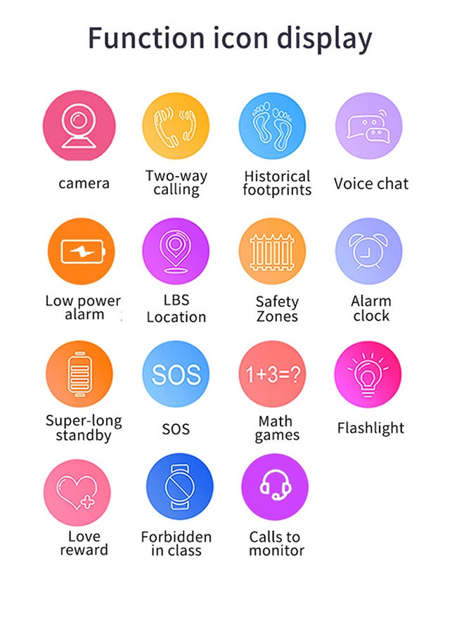 Arabest Smart Kids Watch,Fitness Activity Tracker Watch with Heart Rate/Sleep Monitor and Pedometer,IP68 Water Resistant Kids Watch with 8 Sport Modes for Birthday Gift for Kids(Black)  - Image 4
