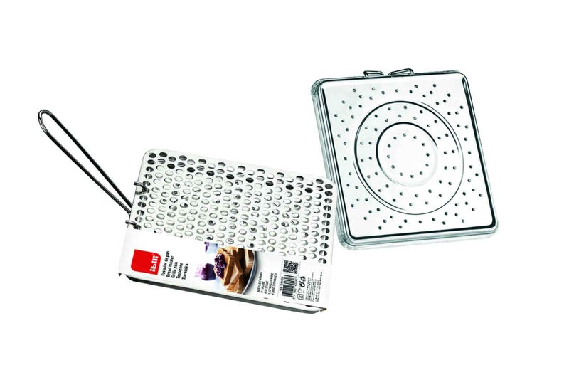 Ibili Foldable Tin Plate Stovetop Bread Toaster – Ideal for Home and Camping Use – for Gas Flames and Campfires – Compact and Portable Design – Made in Spain – 7.8 x 7.8 Inches - Image 4