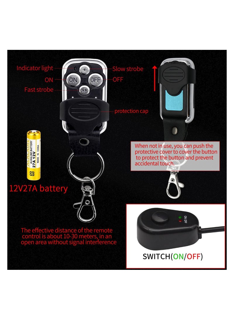 Toby's LED Work Lights Bar Remote Wiring Harness Kit 12V 40A LED Lights Remote Wiring Harness Switch Relay 16AWG Core Cable Harness 2 Leads fit for Car Fog Lights Work Driving Lights - Image 3