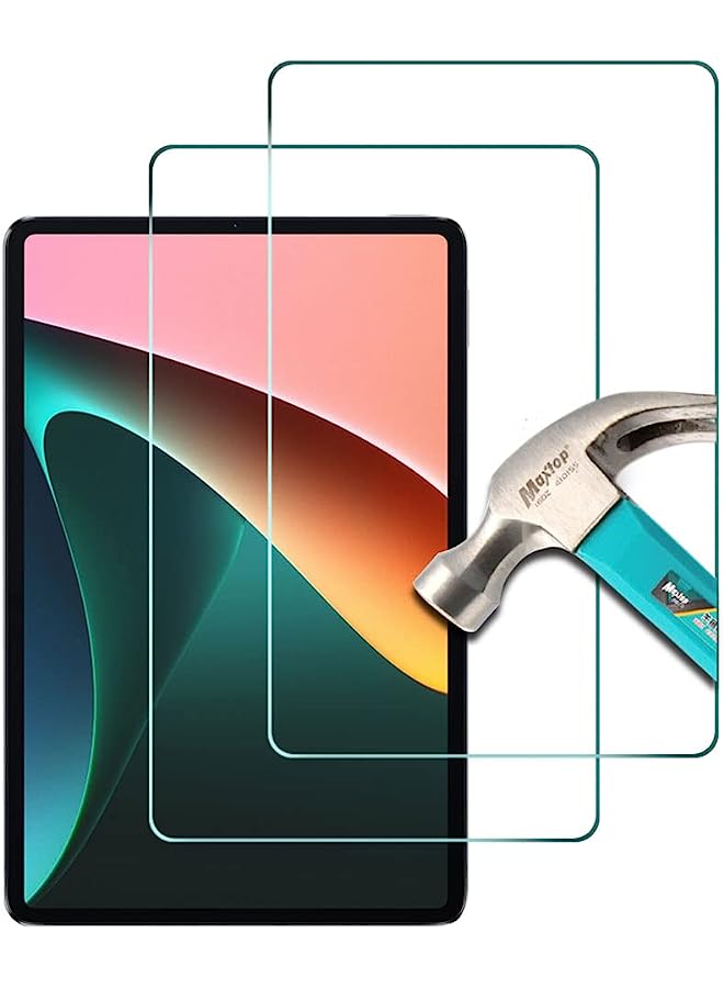 erorex 2 Pack, Compatible with Xiaomi Pad 5/ Xiaomi Pad 5 Pro/Xiaomi Pad 5 Pro 5G (11") Screen Protector, Tempered Glass for Xiaomi Pad 5 Pro, 9H Scratch Resistant, Bubble Free, Easy to install  - Image 1