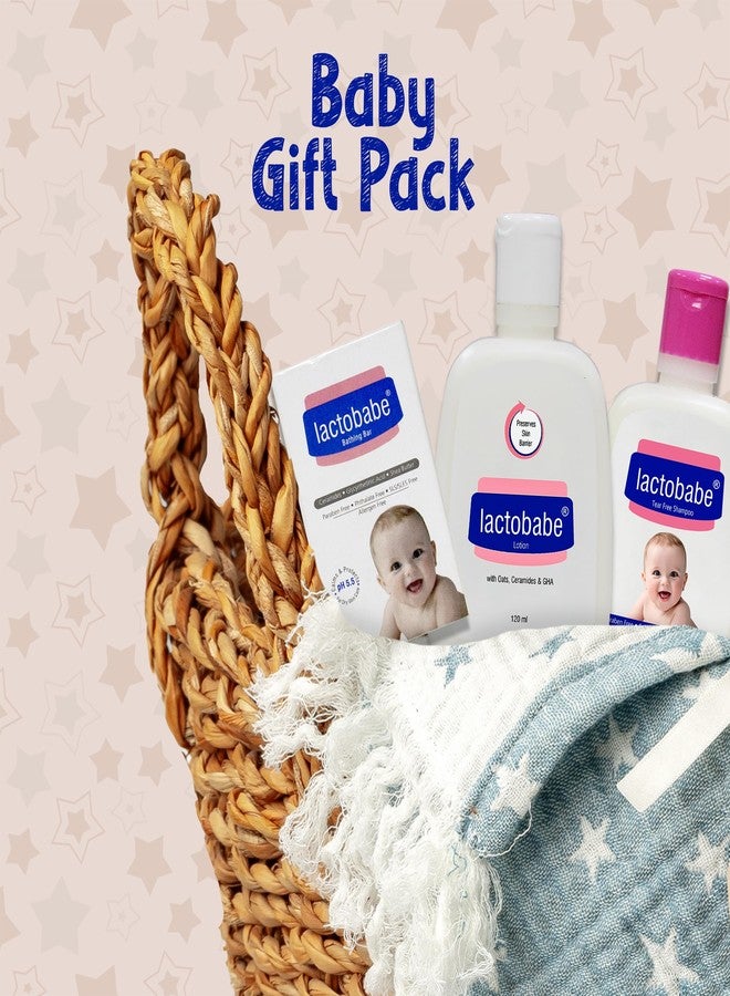 APPLE THERAPEUTICS Lactobabe Baby Travel Pack - Gentle Care Essentials for Baby | Tear-Free Shampoo 125ml | Bathing Bar 75g | Body Lotion 120ml with Oats Ceramide & Gha | Dermatologist Recommended | Pack of 3 - Image 2