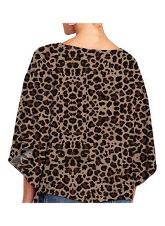 NIBEMINENT V-Neck Casual Shirts Coffee  - Image 2