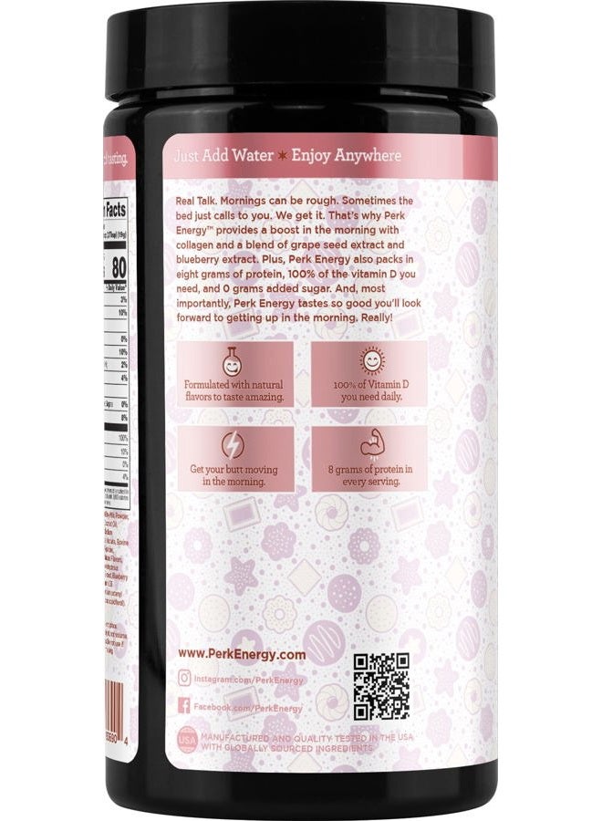 PERK Energy Original Sugar Cookie Flavored Drink Powder (20 Servings) - Gluten-Free, Peanut-Free - Image 3