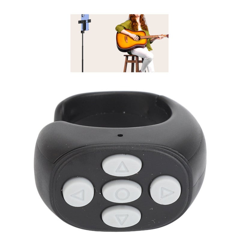 Bluetooth Ring 5.3 Stable Connection Phone Remote Controller - Ergonomic ABS Design Page Turning Remote for IOS Android Harmony OS Users - Image 2