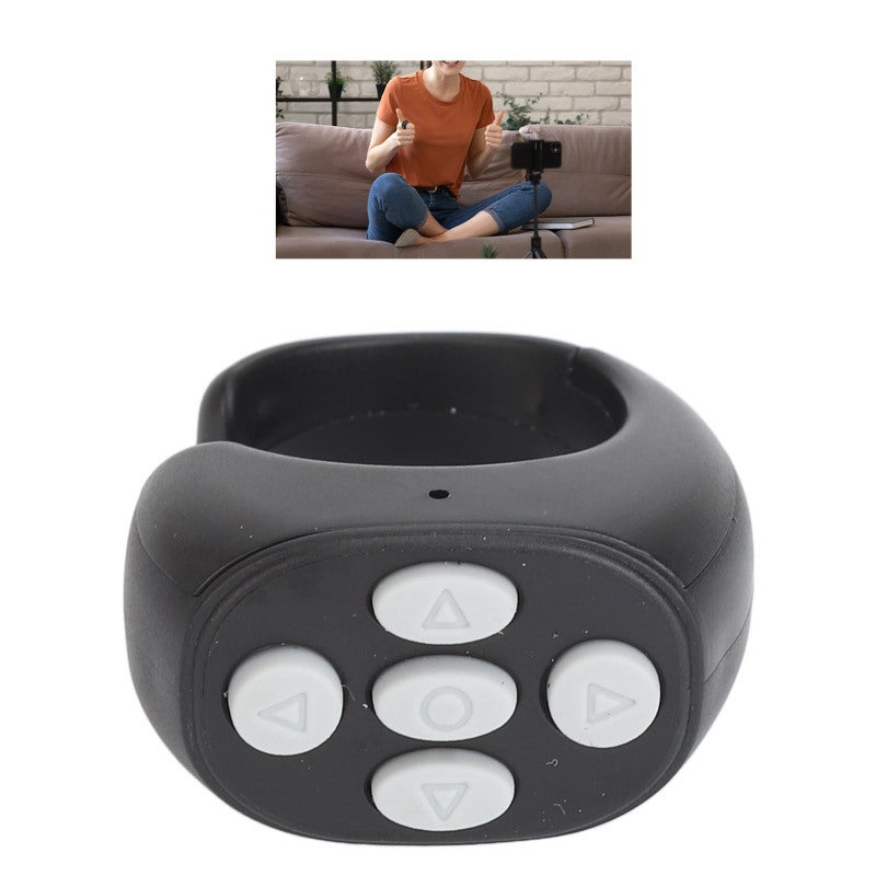 Bluetooth Ring 5.3 Stable Connection Phone Remote Controller - Ergonomic ABS Design Page Turning Remote for IOS Android Harmony OS Users - Image 3