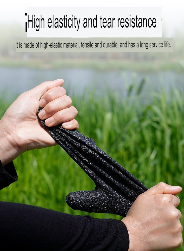 AROAQ Fishing Catching Gloves, Professional Anti-slip Catch Fish Gloves, Waterproof Magnetic Braided Fishing Gloves, Puncture Proof Fishing Glove For Handling, Cleaning, Hunting, Right Hand [single] - Image 3