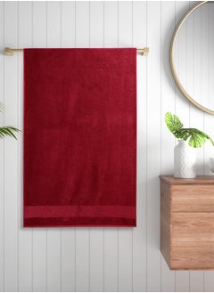 Wakefit Wakefit Terry 100% Cotton Bath Towels| 500 GSM | Bath Towel for Men/Women, Bathing Towel, Towels for Bath Women/Men, 2 Pieces (Chilli Pepper, Navy Blue)  - Image 2