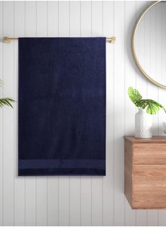 Wakefit Wakefit Terry 100% Cotton Bath Towels| 500 GSM | Bath Towel for Men/Women, Bathing Towel, Towels for Bath Women/Men, 2 Pieces (Chilli Pepper, Navy Blue)  - Image 3