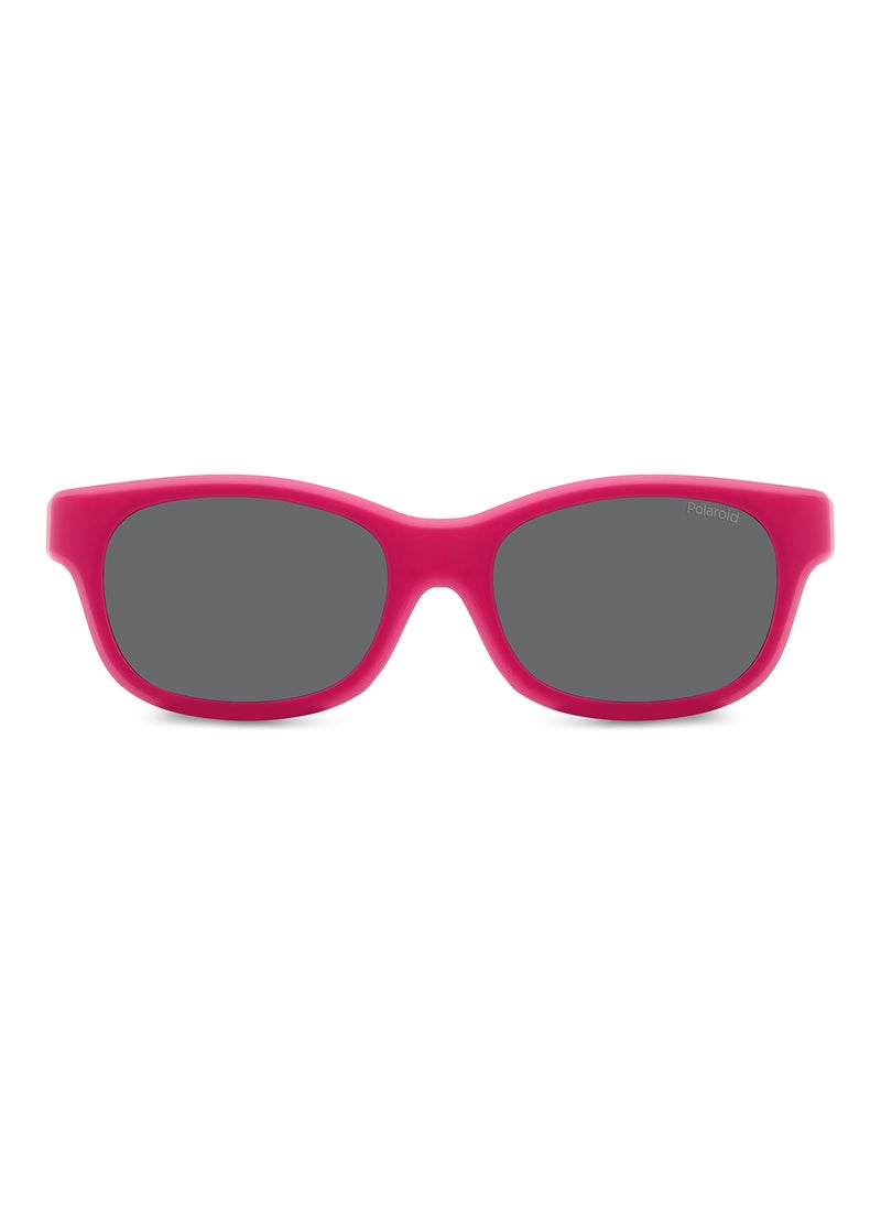 Polaroid - Kids Unisex Polarized Rectangular Sunglasses - Pld K006 Cl-On Pink Millimeter - Lens Size: 45 Mm - Image 1