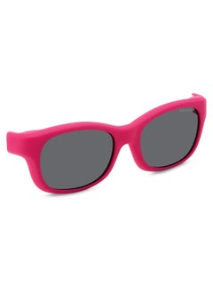 Polaroid Kids Unisex Polarized Rectangular Sunglasses - Pld K006 Cl-On Pink Millimeter - Lens Size: 45 Mm  - Image 2