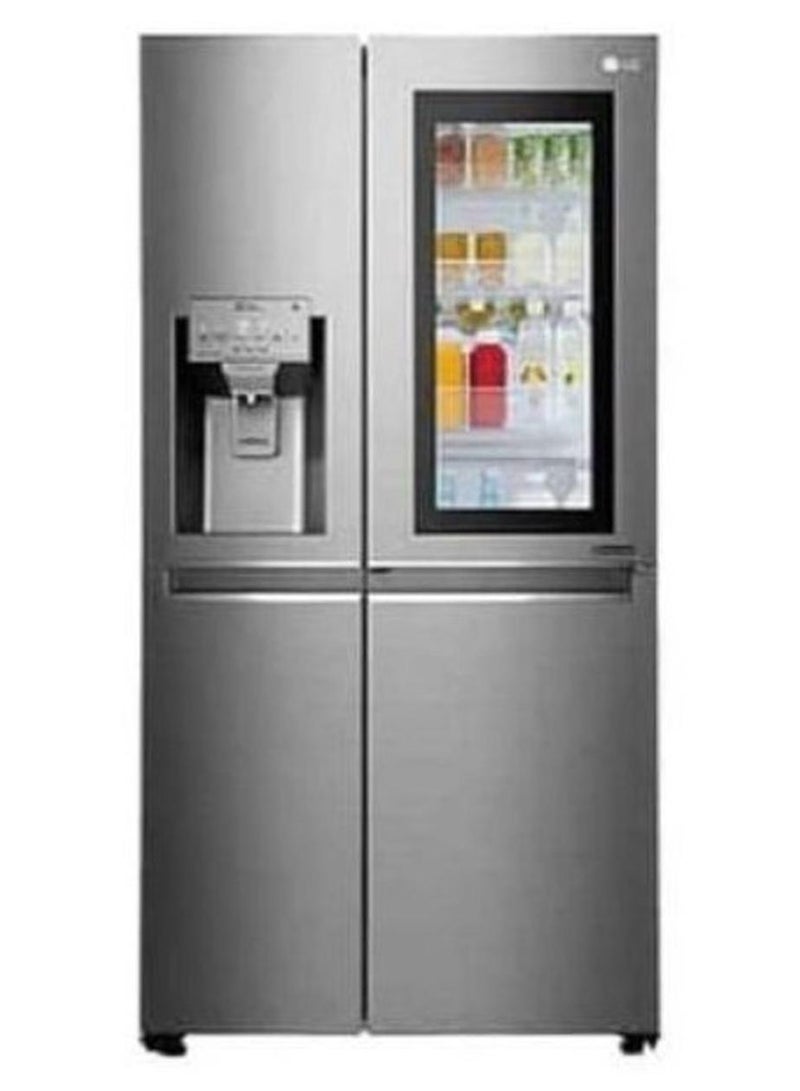 LG No Frost Refrigerator 4 Doors GR-X29FTLML - 600L ,Inverter,Silver "International Warranty" GR-X29FTLML Silver - Image 1